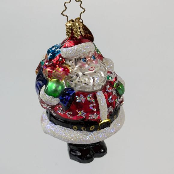 Christopher Radko Glass Christmas Ornament Handcrafted Chub A Dub Santa 1010226 - Picture 1 of 11